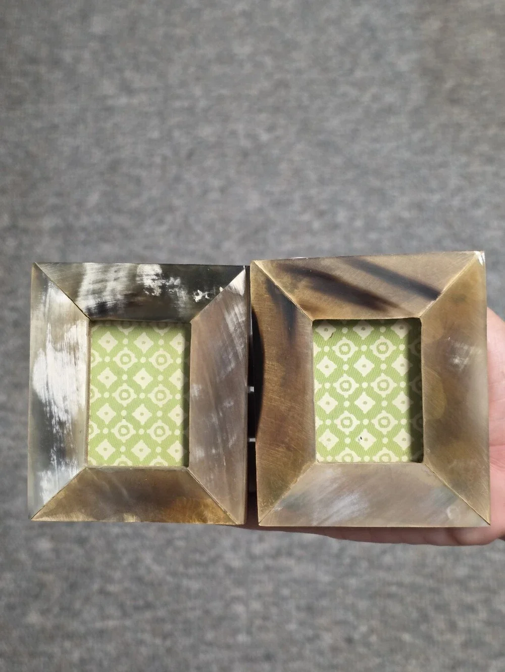 Anthropologie Water Buffalo Horn Mini Frames